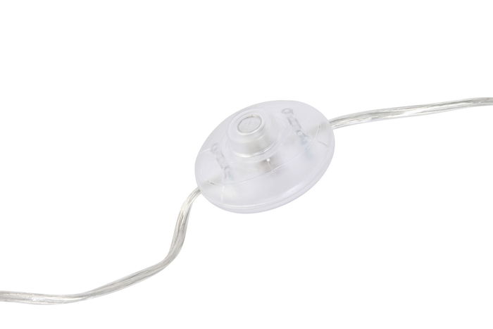 DKD Home Decor Lámpara de Pie Moderna Plateado Blanco 35x150x35 cm Set 3 Piezas Cristal Metal Algodón