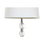 DKD Home Decor Set de 3 Lámparas con Cristal y Metal, 1 de Pie y 2 de Sobremesa