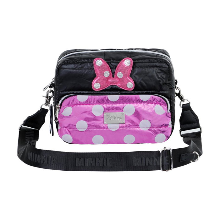 Disney Minnie Mouse Bolso Bandolera IBiscuit Padding Air Negro Nylon Acolchado
