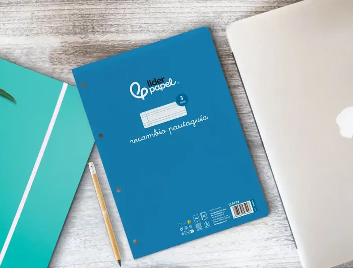 Liderpapel Recambio A4 Pautaguia 100 Hojas 75gr Cuadriculado Con Margen 4 Taladros