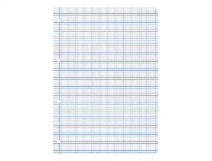 Liderpapel Recambio A4 Pautaguia 100 Hojas 75gr Cuadriculado Con Margen 4 Taladros