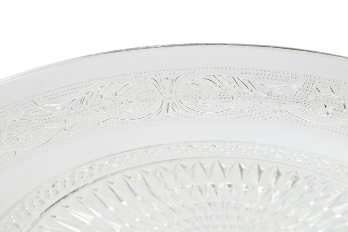 DKD Home Decor Plato Transparente 33 x 9.4 x 33 cm Cristal