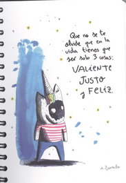 TANTANFAN Cuaderno A5 Justo, valiente y feliz