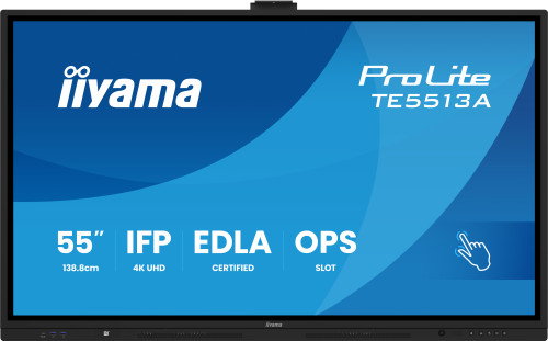 Iiyama TE5513A-B2AG Pizarra Digital Interactiva 55 Pulgadas 4K UHD Android 14 Iiyama TE5513A-B2AG Pizarra Digital Interactiva 55 Pulgadas 4K UHD Android 14