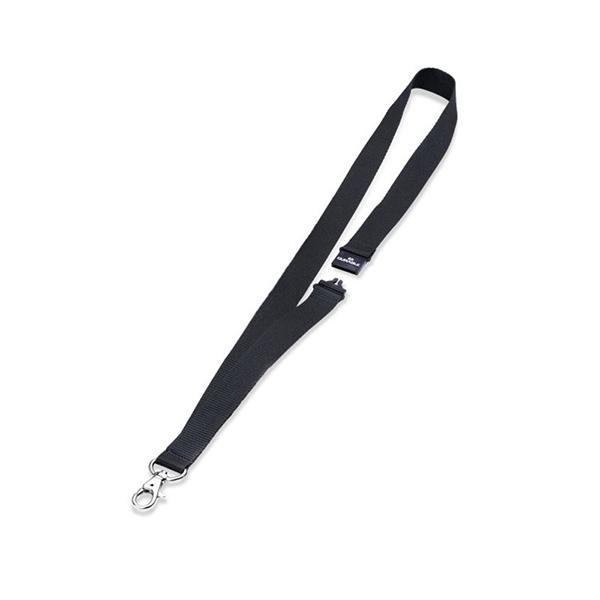 DURABLE Cintas de seguridad para portanombres negras con mosquetón, pack de 10 DURABLE Cintas de seguridad para portanombres negras con mosquetón, pack de 10
