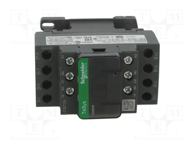 SCHNEIDER ELECTRIC LC1DT25B7 TeSys D Contactor 4-polar 25A 24VAC SCHNEIDER ELECTRIC LC1DT25B7 TeSys D Contactor 4-polar 25A 24VAC
