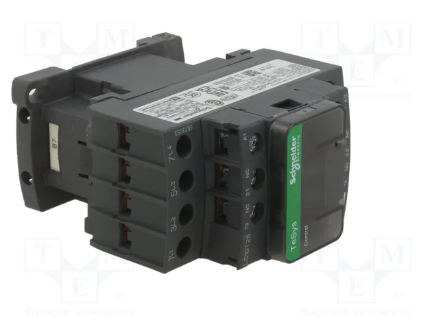 SCHNEIDER ELECTRIC LC1DT25B7 TeSys D Contactor 4-polar 25A 24VAC SCHNEIDER ELECTRIC LC1DT25B7 TeSys D Contactor 4-polar 25A 24VAC