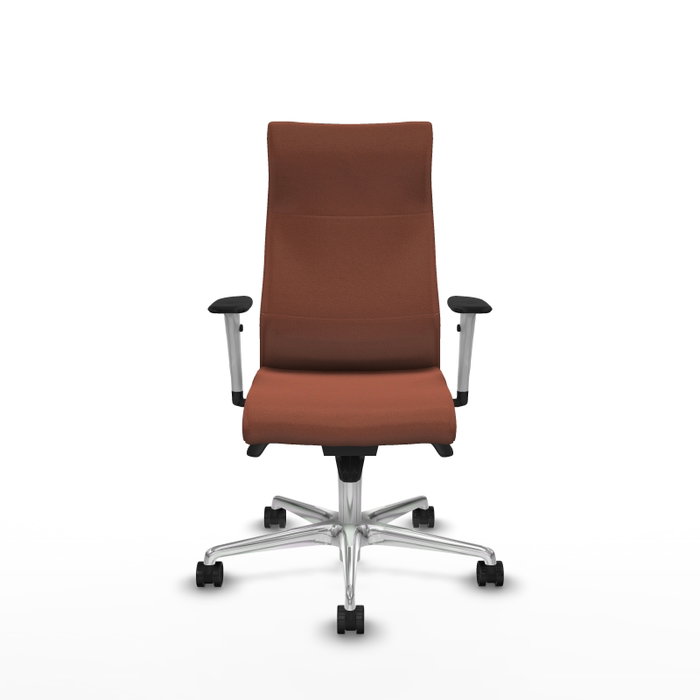 PIQUERAS Y CRESPO Sillón Albacete Marrón con Mecanismo Sincro y Base de Aluminio PIQUERAS Y CRESPO Sillón Albacete Marrón con Mecanismo Sincro y Base de Aluminio