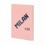 MILAN Libreta 430 A4 48h Horizontal 95g Rosa (Set de 3)