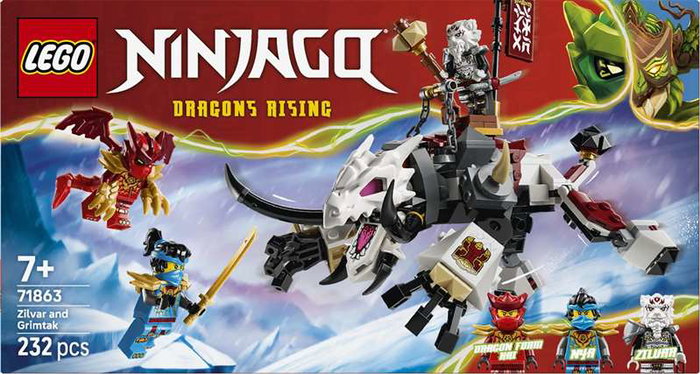 Lego Juego de Construcción Lego Ninjago Bestia Dragón Grimtak y Zilvar