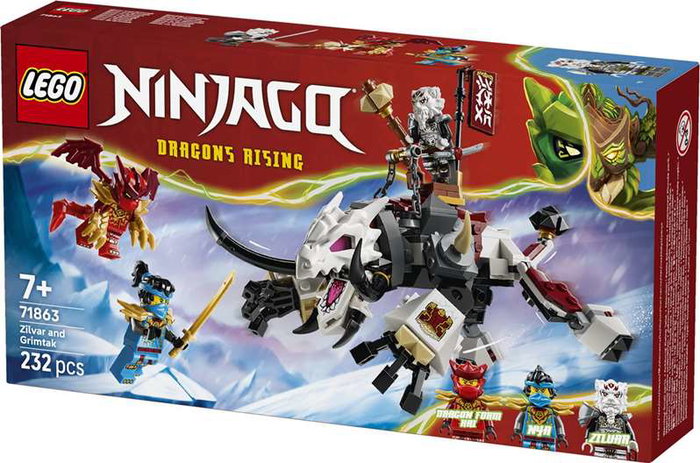 Lego Juego de Construcción Lego Ninjago Bestia Dragón Grimtak y Zilvar