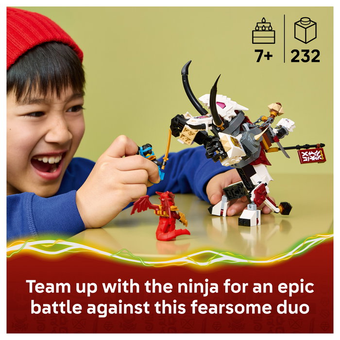 LEGO NINJAGO Zilvar y Bestia Dragón Grimtak 71863