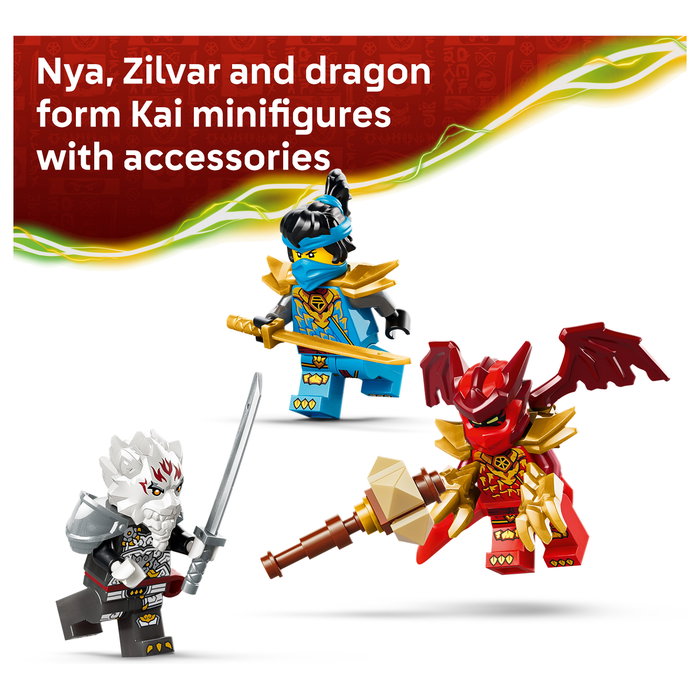 LEGO NINJAGO Zilvar y Bestia Dragón Grimtak 71863