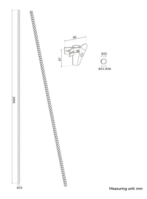 Neomounts ADS06-142WH Organizador para cables Blanco
