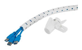 Organizador neomounts ads06-142wh para cables - para 1-5 cables - universal