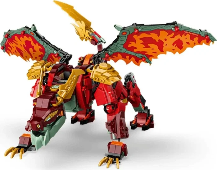 LEGO Ninjago Meca Dragón Transformable Wyldfyre 71868 Set de Construcción 821 Piezas +9 Años