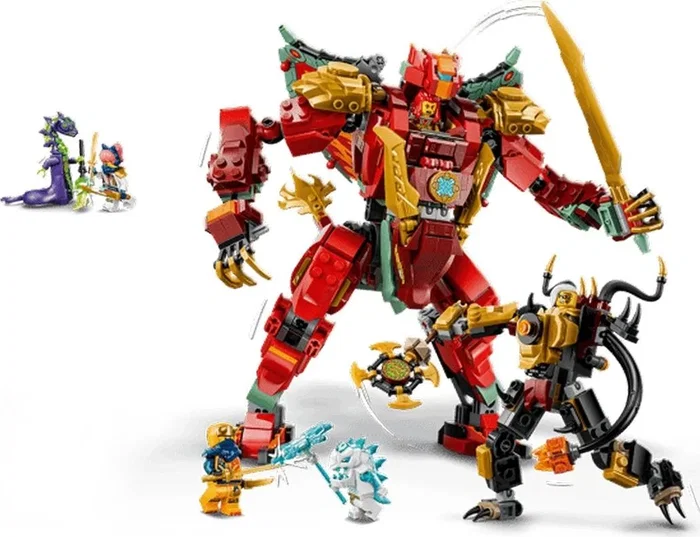 LEGO Ninjago Meca Dragón Transformable Wyldfyre 71868 Set de Construcción 821 Piezas +9 Años