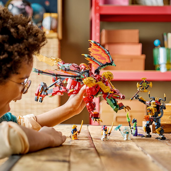 LEGO Ninjago Meca Dragón Transformable Wyldfyre 71868 Set de Construcción 821 Piezas +9 Años LEGO Ninjago Meca Dragón Transformable Wyldfyre 71868 Set de Construcción 821 Piezas +9 Años