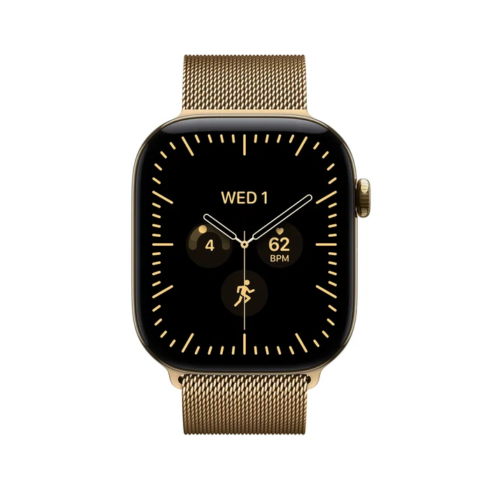 Apple Watch Series 12 GPS + Cellular 42 mm Titanio Oro Brillante con Milanese Loop Oro Brillante Apple Watch Series 12 GPS + Cellular 42 mm Titanio Oro Brillante con Milanese Loop Oro Brillante