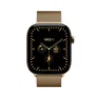 Apple Watch Series 12 GPS + Cellular 42 mm Titanio Oro Brillante con Milanese Loop Oro Brillante