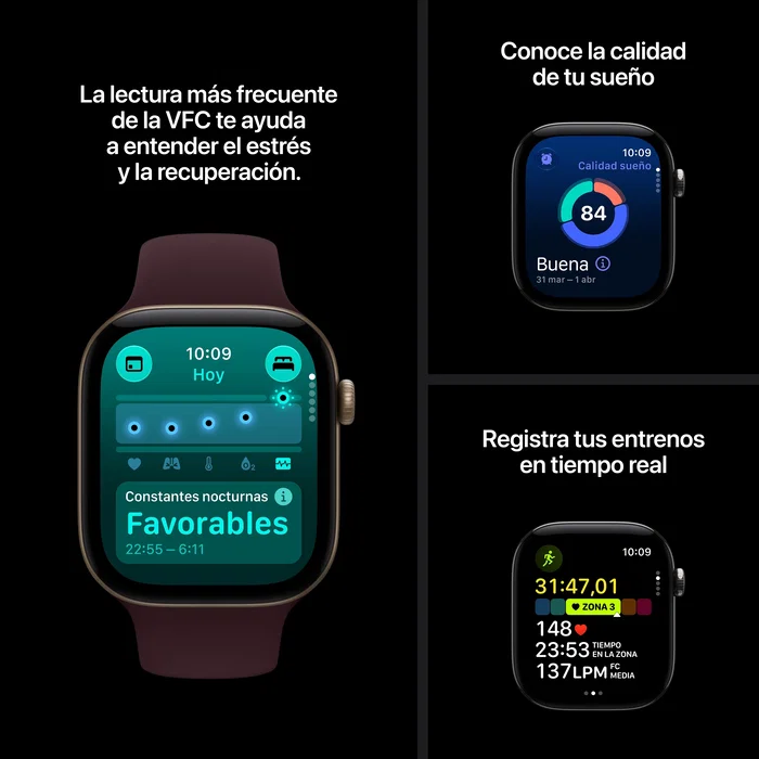 Apple Watch Series 12 GPS + Cellular 42 mm Titanio Oro Brillante con Milanese Loop Oro Brillante Apple Watch Series 12 GPS + Cellular 42 mm Titanio Oro Brillante con Milanese Loop Oro Brillante