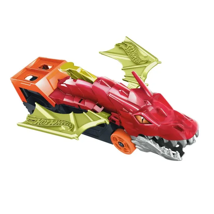 Hot Wheels Transportador de Dragones Juego con 5 Vehículos Rampa Lanzador y 1 Vehículo Incluido 33cm Hot Wheels Transportador de Dragones Juego con 5 Vehículos Rampa Lanzador y 1 Vehículo Incluido 33cm