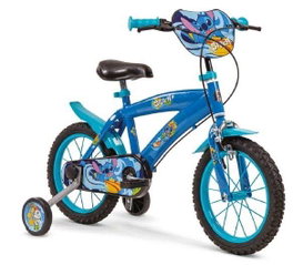 Toimsa Bicicleta Infantil Stitch 16 Pulgadas para Niños de 5 a 8 Años - Color Azul