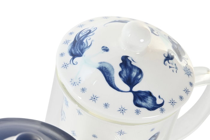DKD Home Decor Mug Infusiones Atlantico Stella Maris Multicolor Cristal y Porcelana 300ml (6 Unidades) DKD Home Decor Mug Infusiones Atlantico Stella Maris Multicolor Cristal y Porcelana 300ml (6 Unidades)