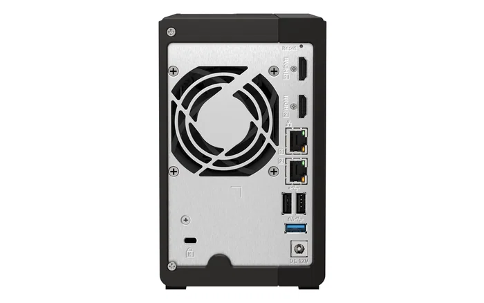 QNAP QVP-21C NVR Videovigilancia Torre 2 Bahías, Intel Celeron J6412, 8 GB DDR4, 16 Canales, 2x2.5GbE, para Pymes y Oficinas Pequeñas - Negro