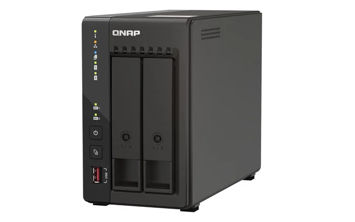 QNAP QVP-21C NVR Videovigilancia Torre 2 Bahías, Intel Celeron J6412, 8 GB DDR4, 16 Canales, 2x2.5GbE, para Pymes y Oficinas Pequeñas - Negro