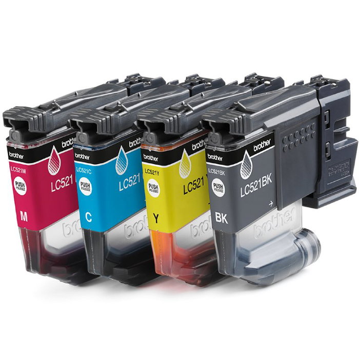Brother LC521VAL Multipack de 4 Colores Brother LC521VAL Multipack de 4 Colores