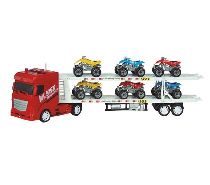 Camion portaches y porta quad con sonidos 62x11x20 - modelos surtidos Camion portaches y porta quad con sonidos 62x11x20 - modelos surtidos