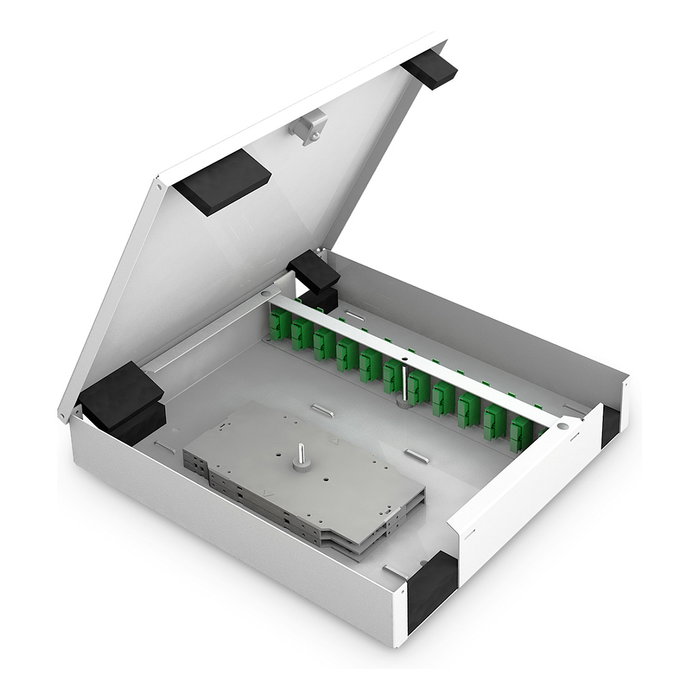 Digitus LWL Unibox Medium para Montaje en Pared, Caja de Fibra Óptica para Interior, Acero, IP20 Digitus LWL Unibox Medium para Montaje en Pared, Caja de Fibra Óptica para Interior, Acero, IP20