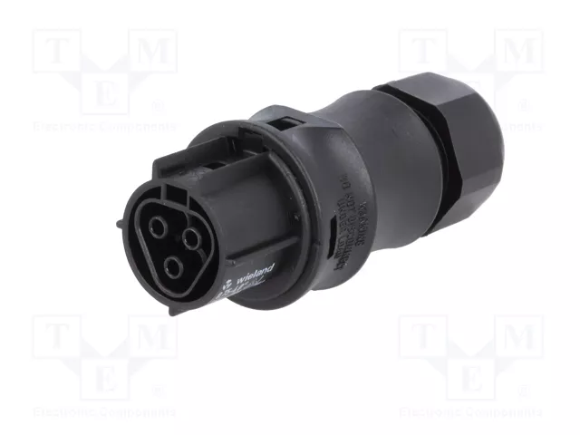 WIELAND Conector Industrial RST Hembra de 3 Pines, Negro
