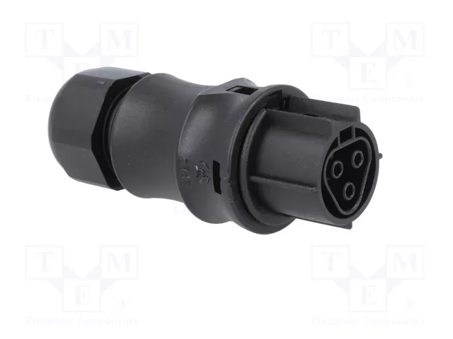 WIELAND Conector Industrial RST Hembra de 3 Pines, Negro