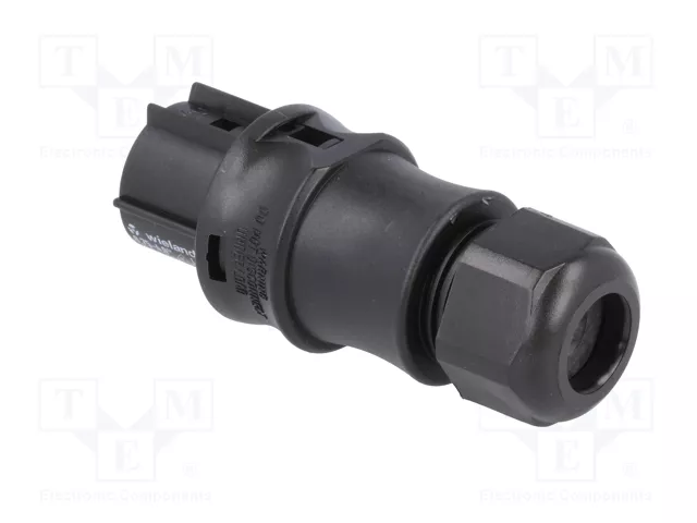 WIELAND Conector Industrial RST Hembra de 3 Pines, Negro