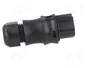 WIELAND Conector Industrial RST Hembra de 3 Pines, Negro