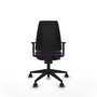 PIQUERAS Y CRESPO Silla de oficina Elche Morada con Brazos 1D