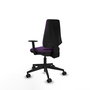 PIQUERAS Y CRESPO Silla de oficina Elche Morada con Brazos 1D