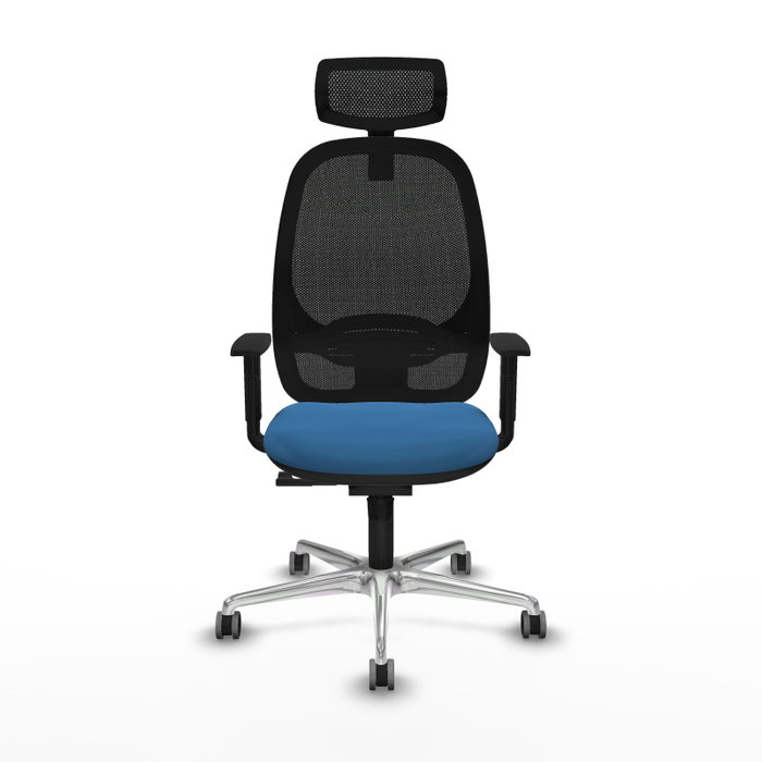 PIQUERAS Y CRESPO Silla de oficina Cilanco con mecanismo Sincro, Azul claro y Negro PIQUERAS Y CRESPO Silla de oficina Cilanco con mecanismo Sincro, Azul claro y Negro