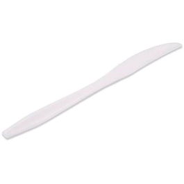 Maxi Products Cuchillo Grande Reutilizable 16.5 cm Pack De 20 Blanco