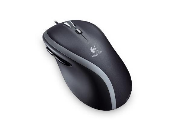 Logitech M500S Ratón Alámbrico con Rueda de Desplazamiento Hiper-Rápido, Seguimiento Láser, Botones Atrás/Adelante y Diseño Ergonómico