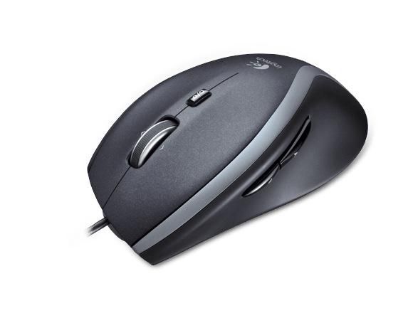 Logitech M500S Ratón Alámbrico con Rueda de Desplazamiento Hiper-Rápido, Seguimiento Láser, Botones Atrás/Adelante y Diseño Ergonómico