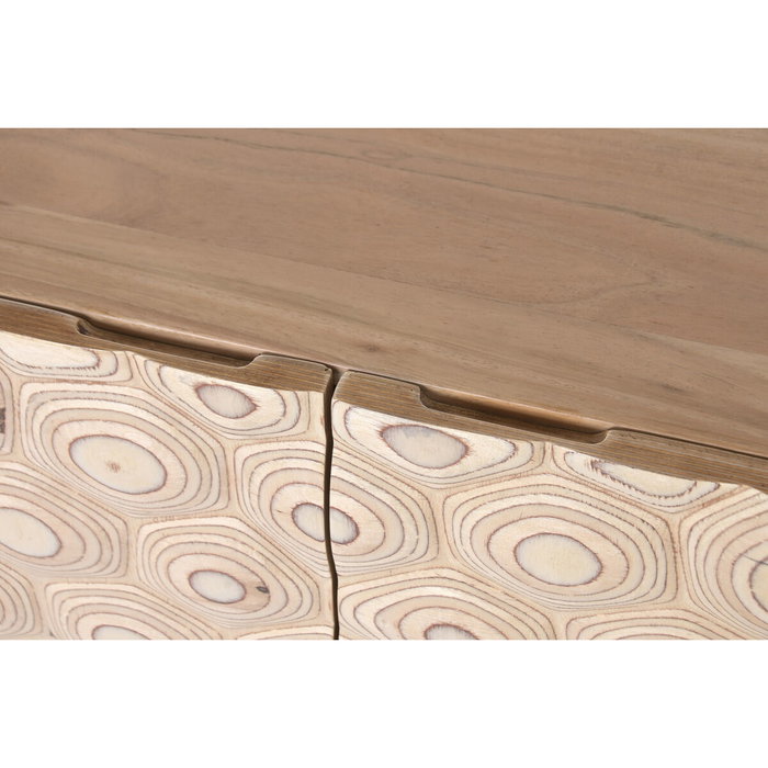 DKD Home Decor Buffet de Acacia y Metal Natural 173x44x85