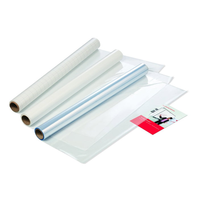 Nobo Hoja de borrado en seco Instant, blanca lisa, rollo de 25 unidades