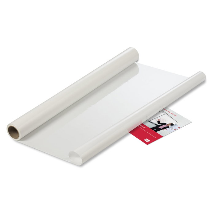 Nobo Hoja de borrado en seco Instant, blanca lisa, rollo de 25 unidades