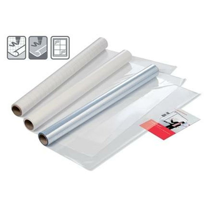 Nobo Hoja de borrado en seco Instant, blanca lisa, rollo de 25 unidades