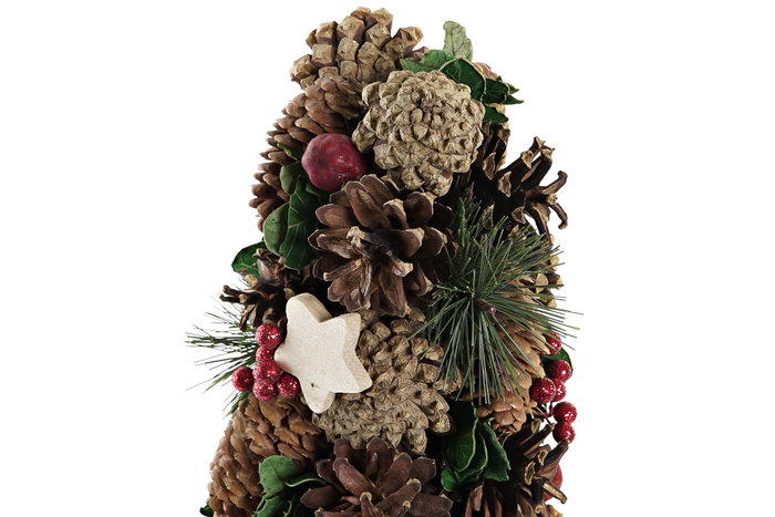 DKD Home Decor Cono Navidad Tradicional Rojo Verde 21 x 45 x 21 cm Piña Porexpan DKD Home Decor Cono Navidad Tradicional Rojo Verde 21 x 45 x 21 cm Piña Porexpan