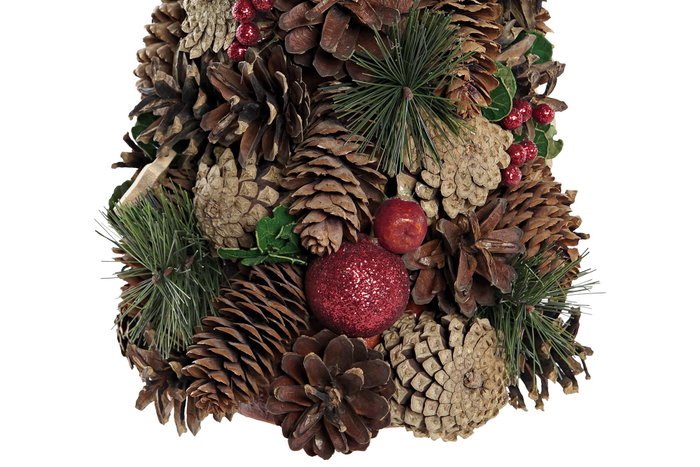 DKD Home Decor Cono Navidad Tradicional Rojo Verde 21 x 45 x 21 cm Piña Porexpan DKD Home Decor Cono Navidad Tradicional Rojo Verde 21 x 45 x 21 cm Piña Porexpan