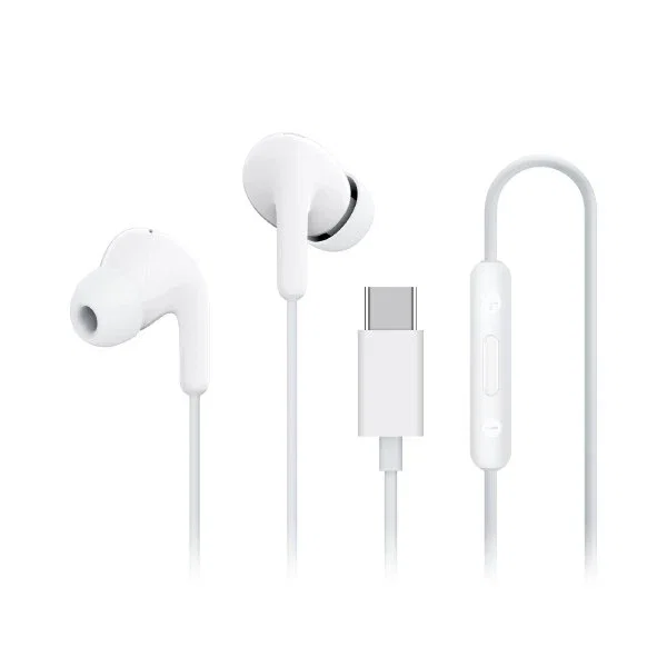 Xiaomi Auriculares USB-C Intraauriculares con Micrófono, Control en Cable y Resistencia IP54 - Blanco - BHR8931GL